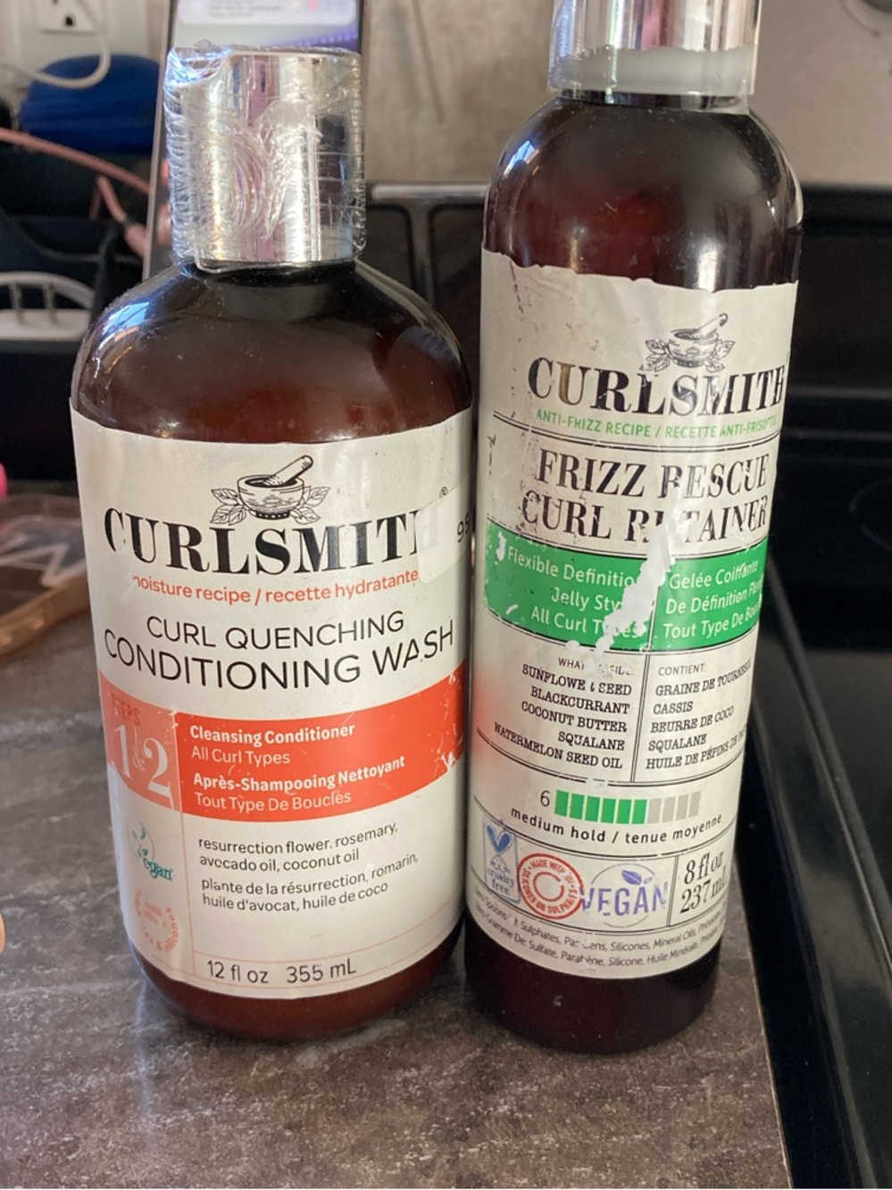 Curlsmith Quenching Conditioning Wash - and Curlsmith Frizz Retainer NEW